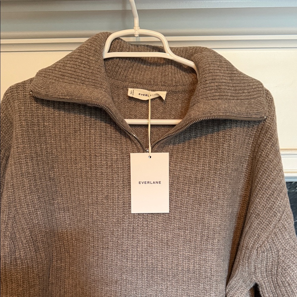 Everlane Half-Zip Sweater Size M - Picture 2 of 8